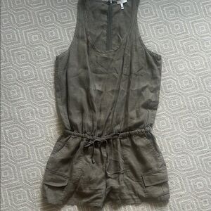 Joie Olive Green Sleeveless Romper